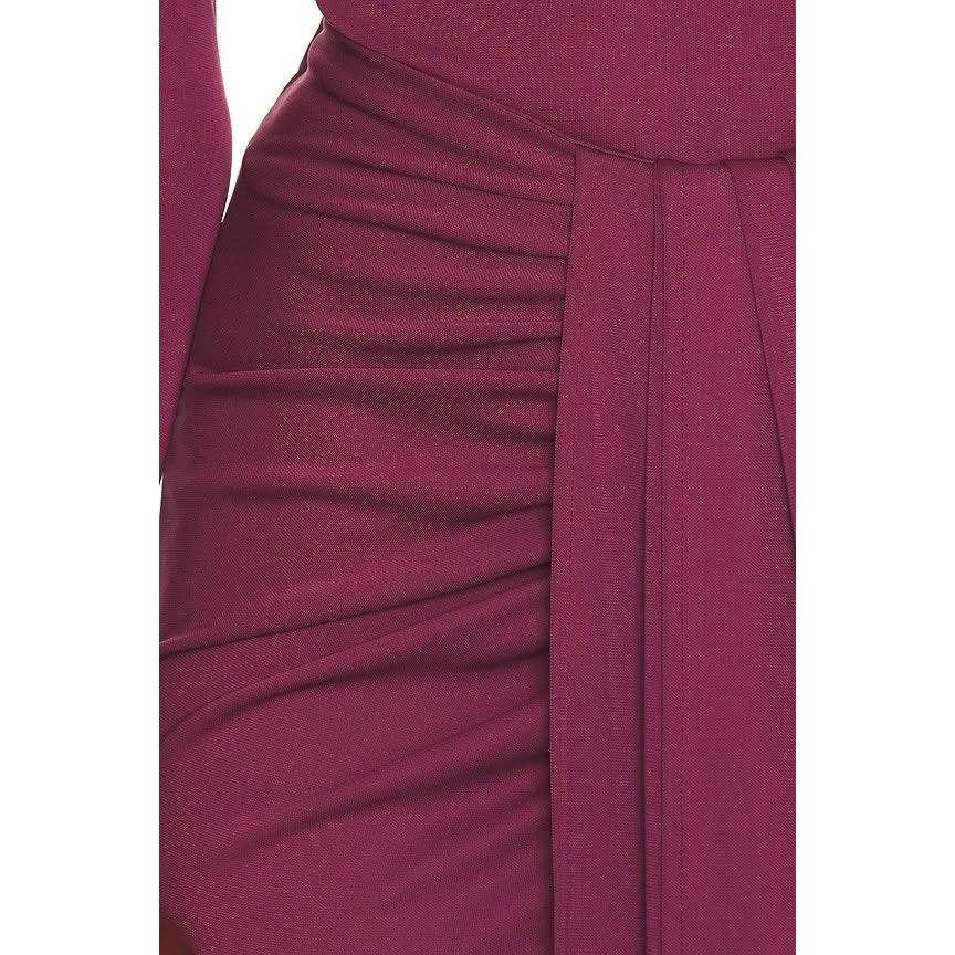 Matte Jersey Long Wrap Skirt