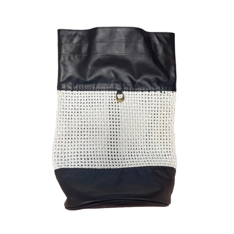 Leather Macramé Backpack