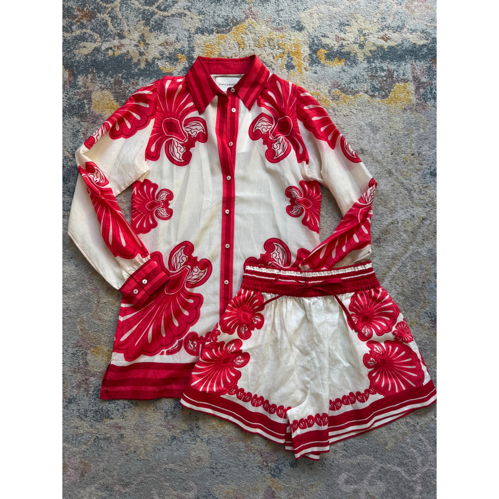 Vanessa Long Shirt & Lenny Short Pant SET