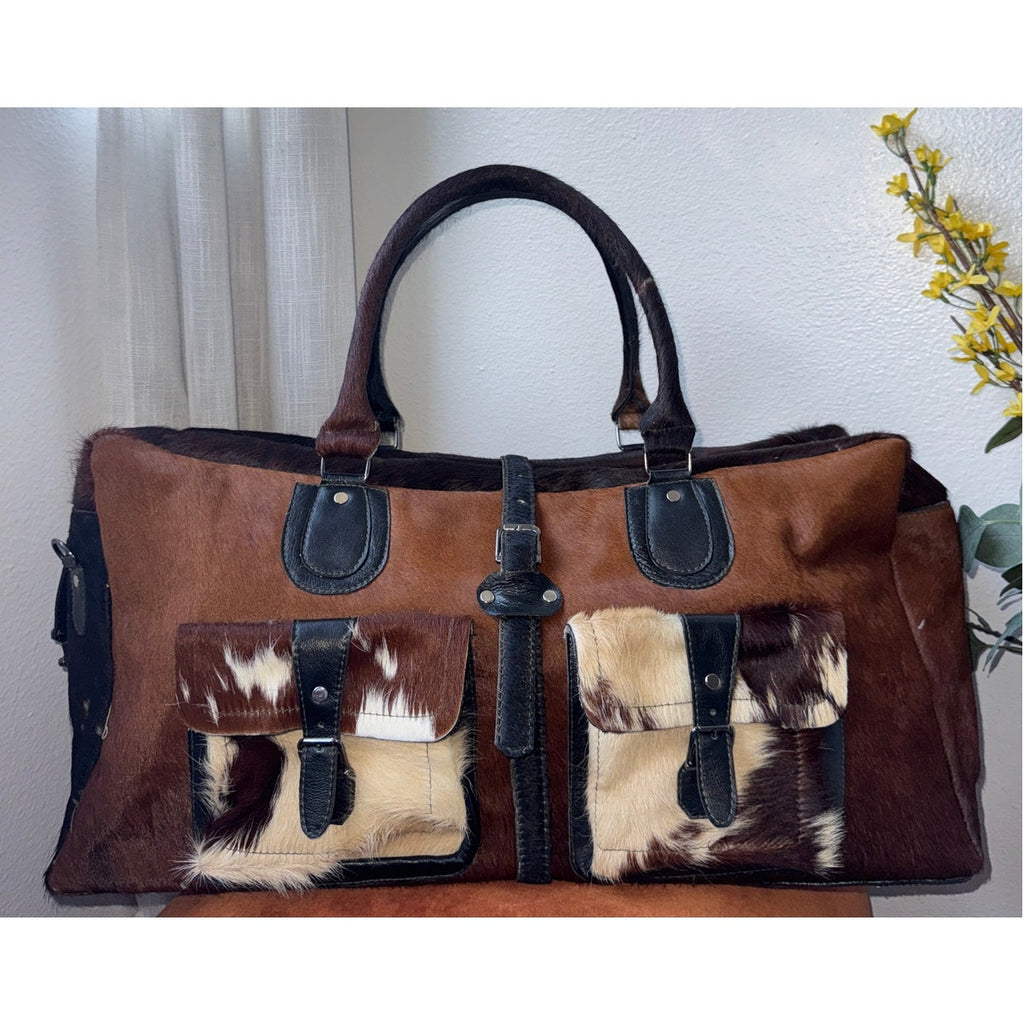 Handmade Cowhide Duffle Bag