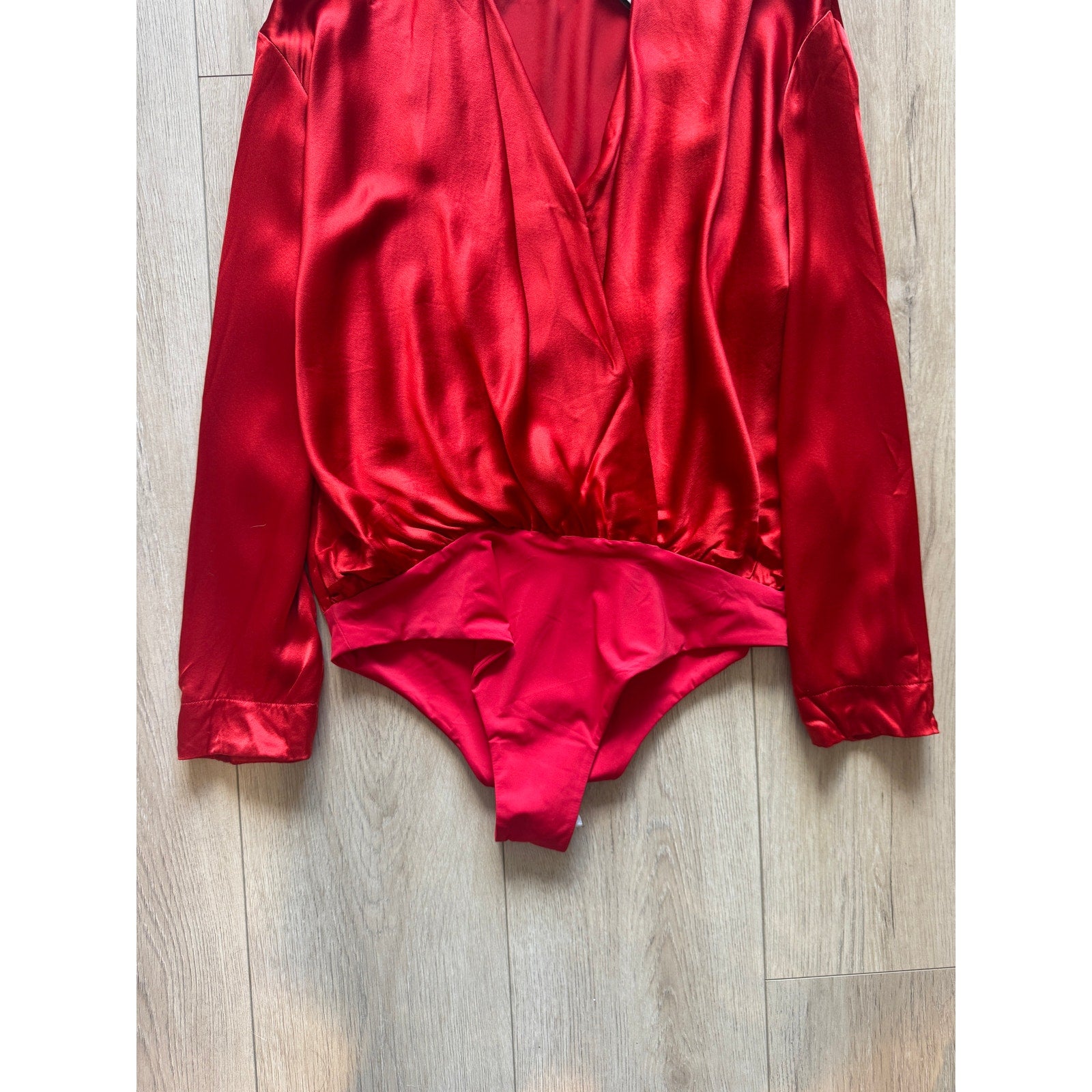 Long Sleeve Draped Bodysuit