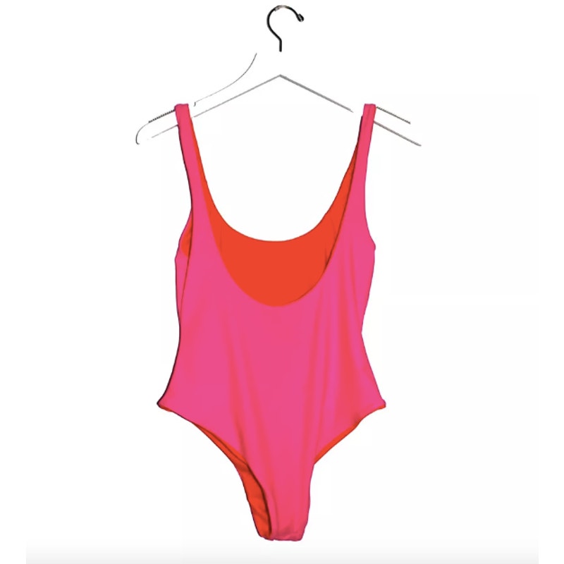 Reversible Love Dove One Piece Bathing Suit