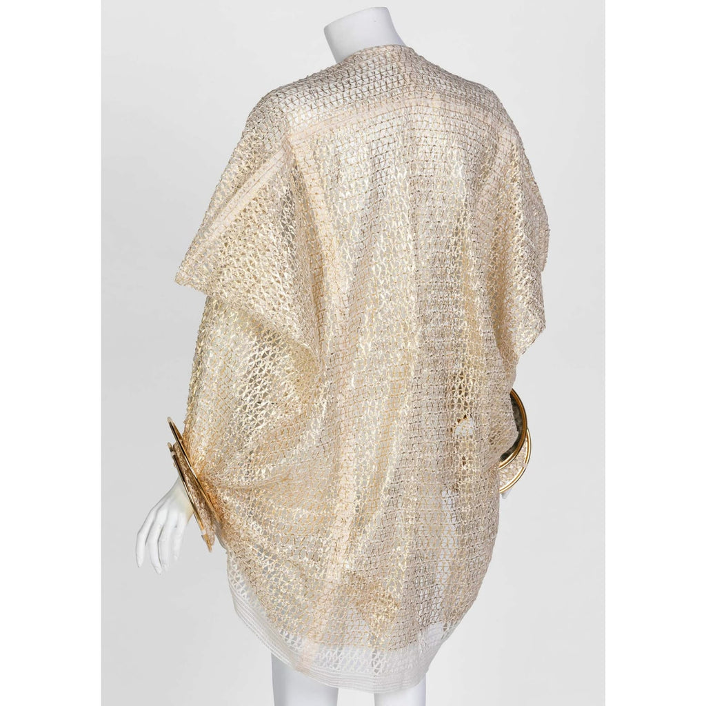 Junya Watanabe Comme des Garçons Open Knit Gold Bracelet Top