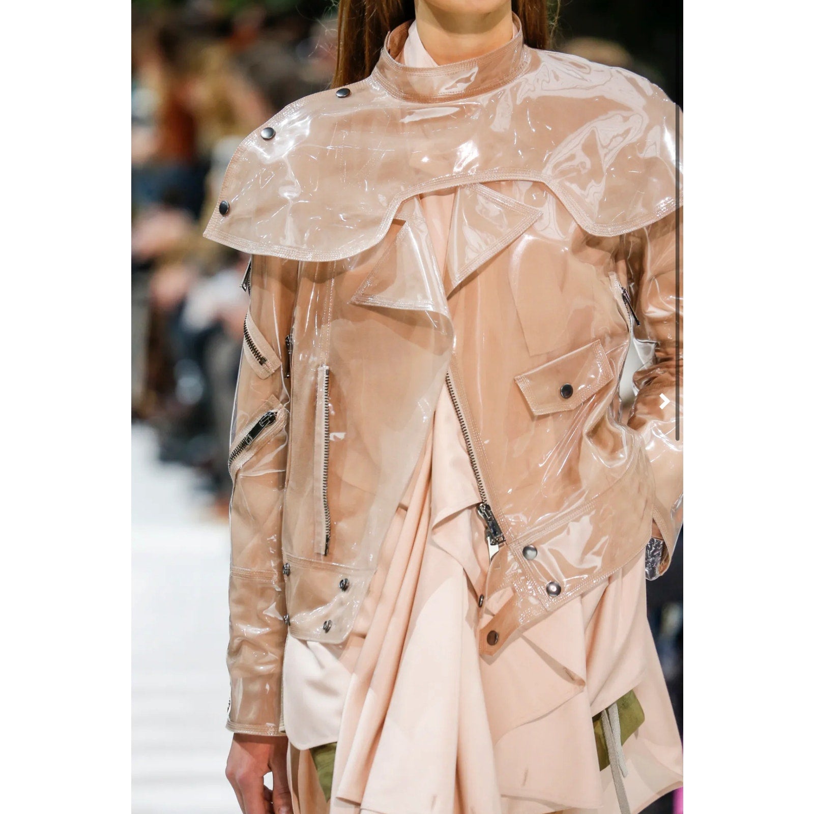 Garavani Zip-detailed Vinyl Jacket