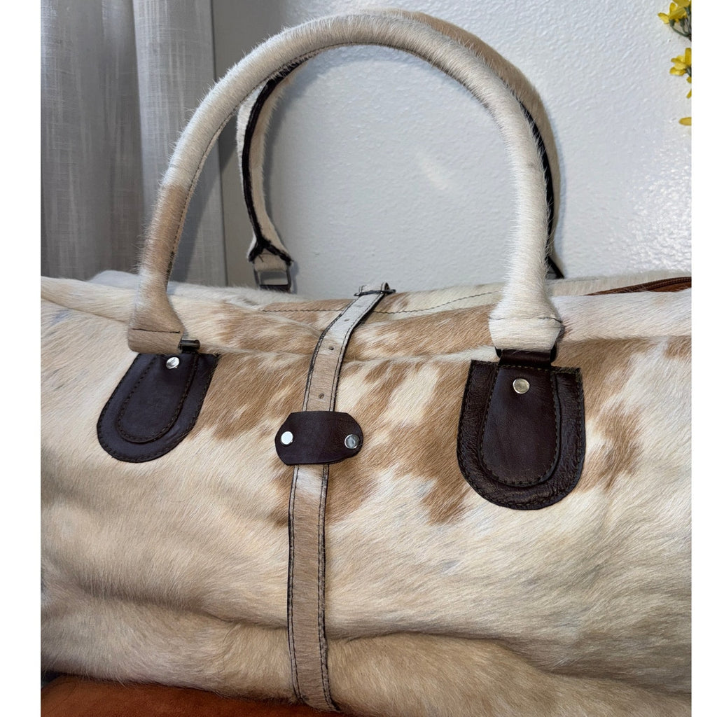 Handmade Cowhide Duffle Bag