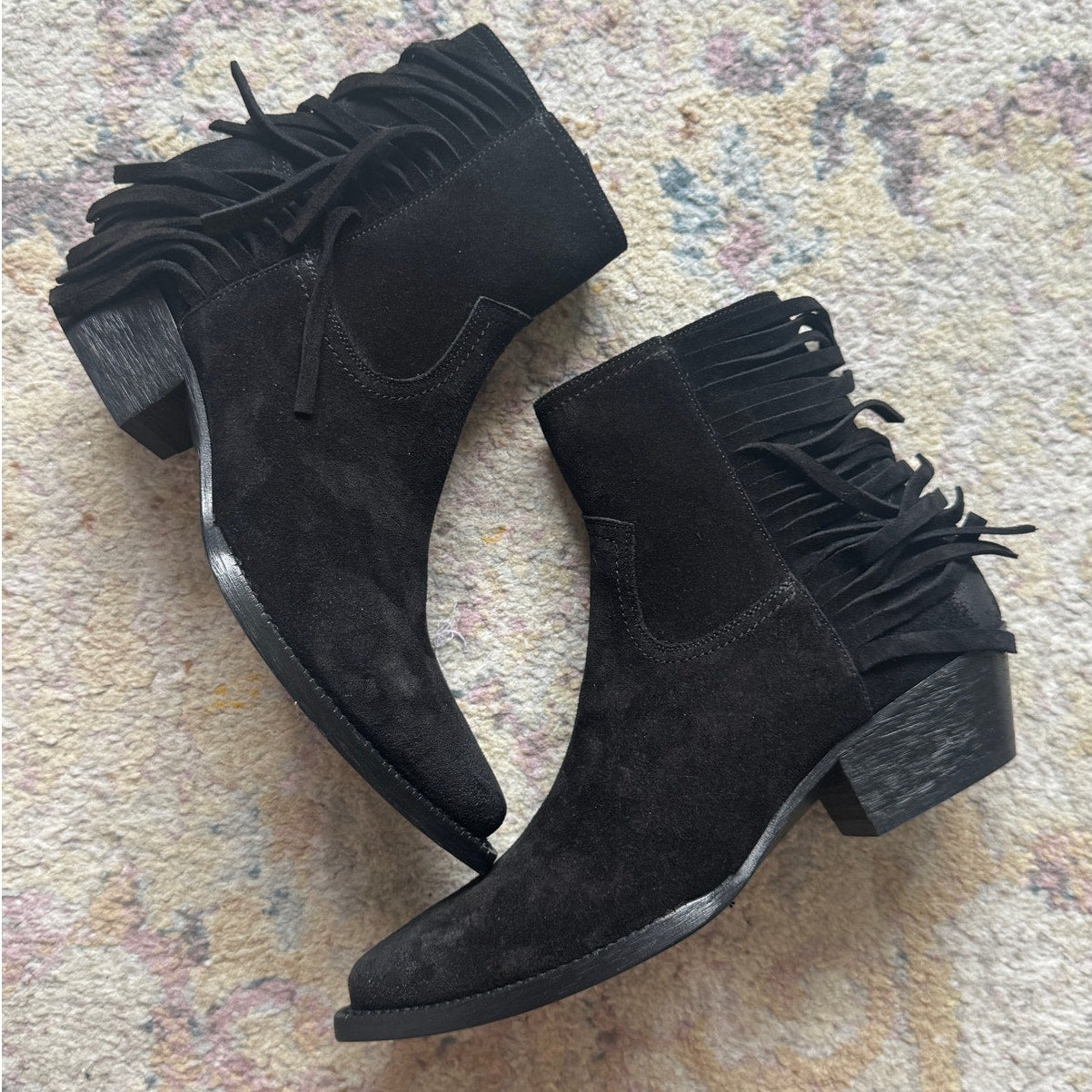 Lukas Black Heeled Ankle Boot