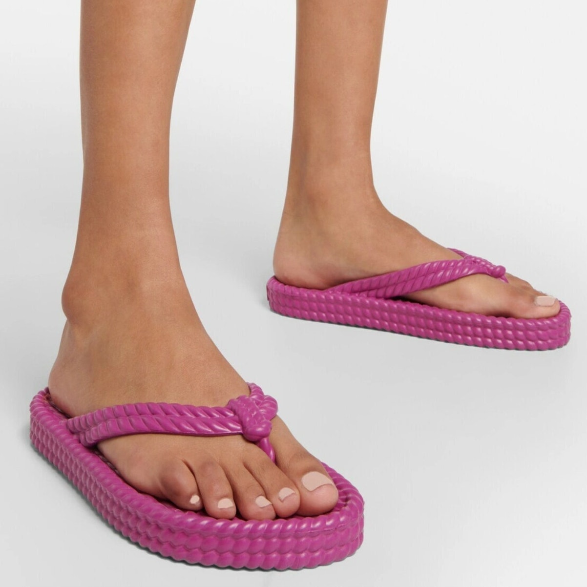 Fira Weave-effect Thong Sandals