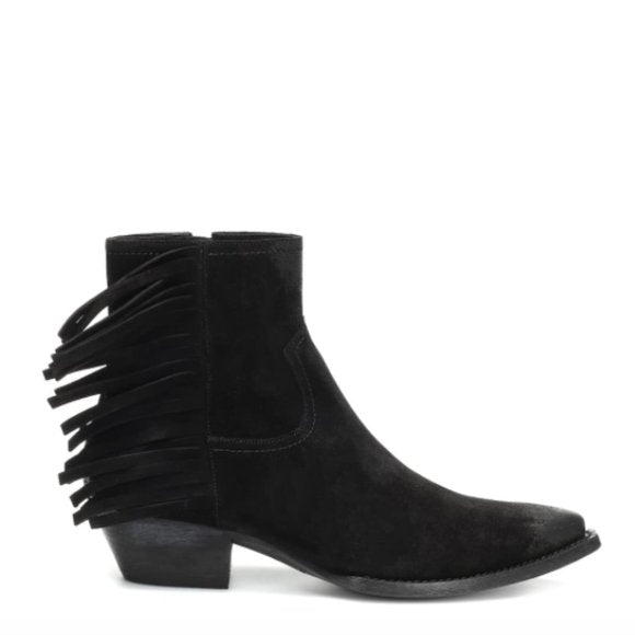 Lukas Black Heeled Ankle Boot