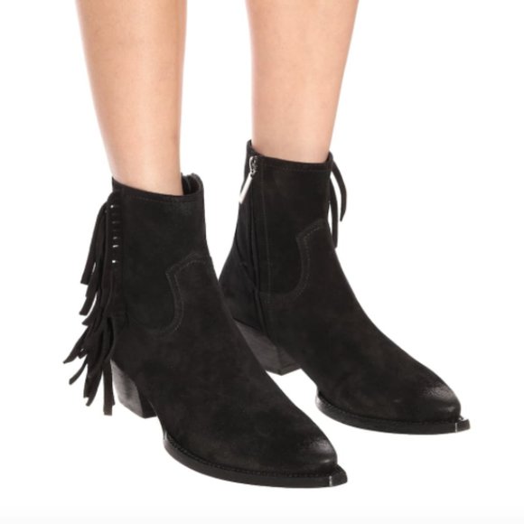 Lukas Black Heeled Ankle Boot