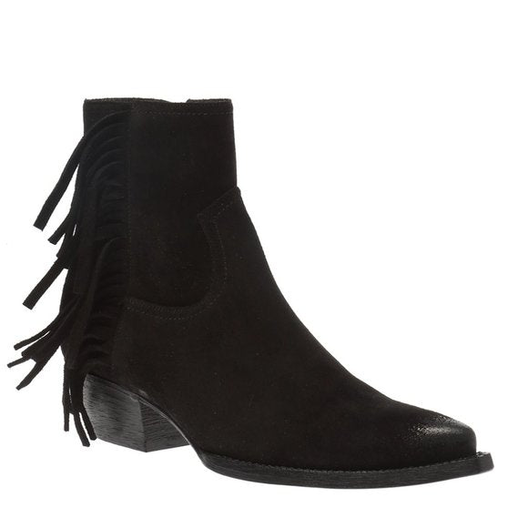 Lukas Black Heeled Ankle Boot