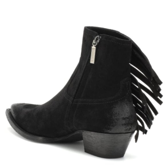 Lukas Black Heeled Ankle Boot