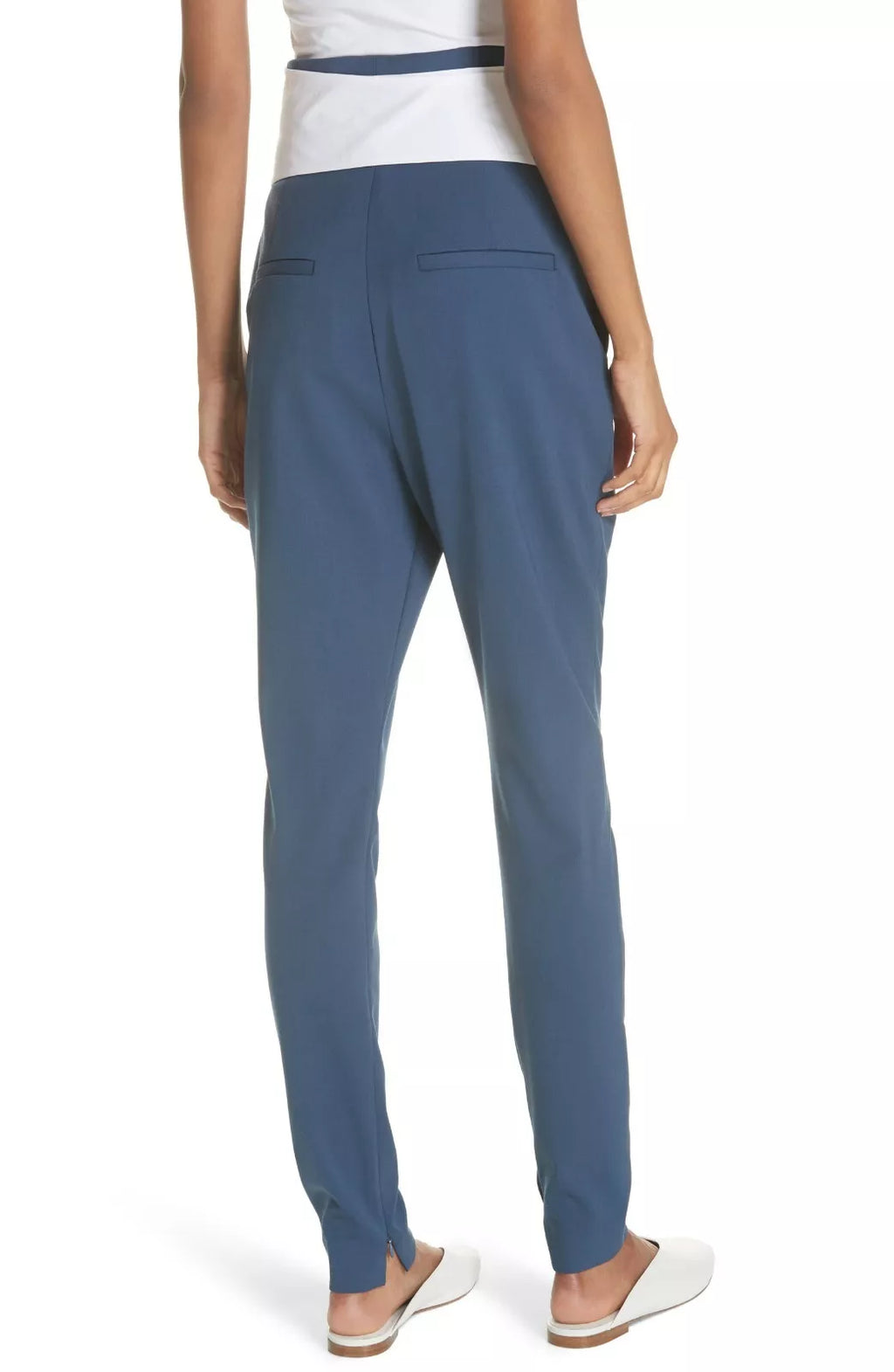 High Waist Tie Sleeve Tuxedo Pant