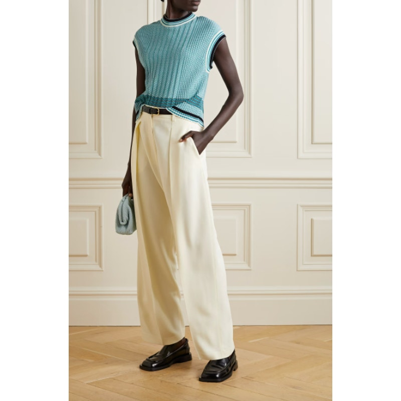 Knitted Crew-Neck Tank Top