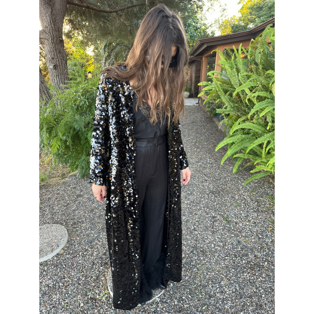 Morgan Sequin Coat