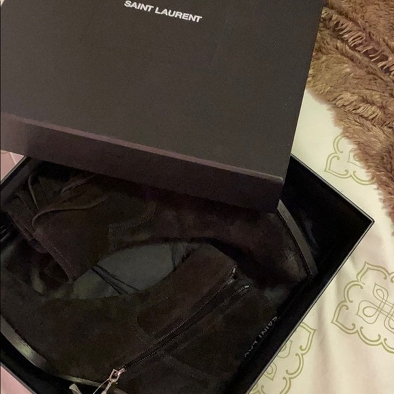 Lukas Black Heeled Ankle Boot