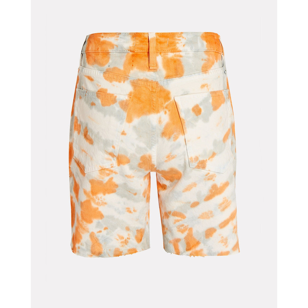 Hanna Tie-Dye Denim Biker Shorts
