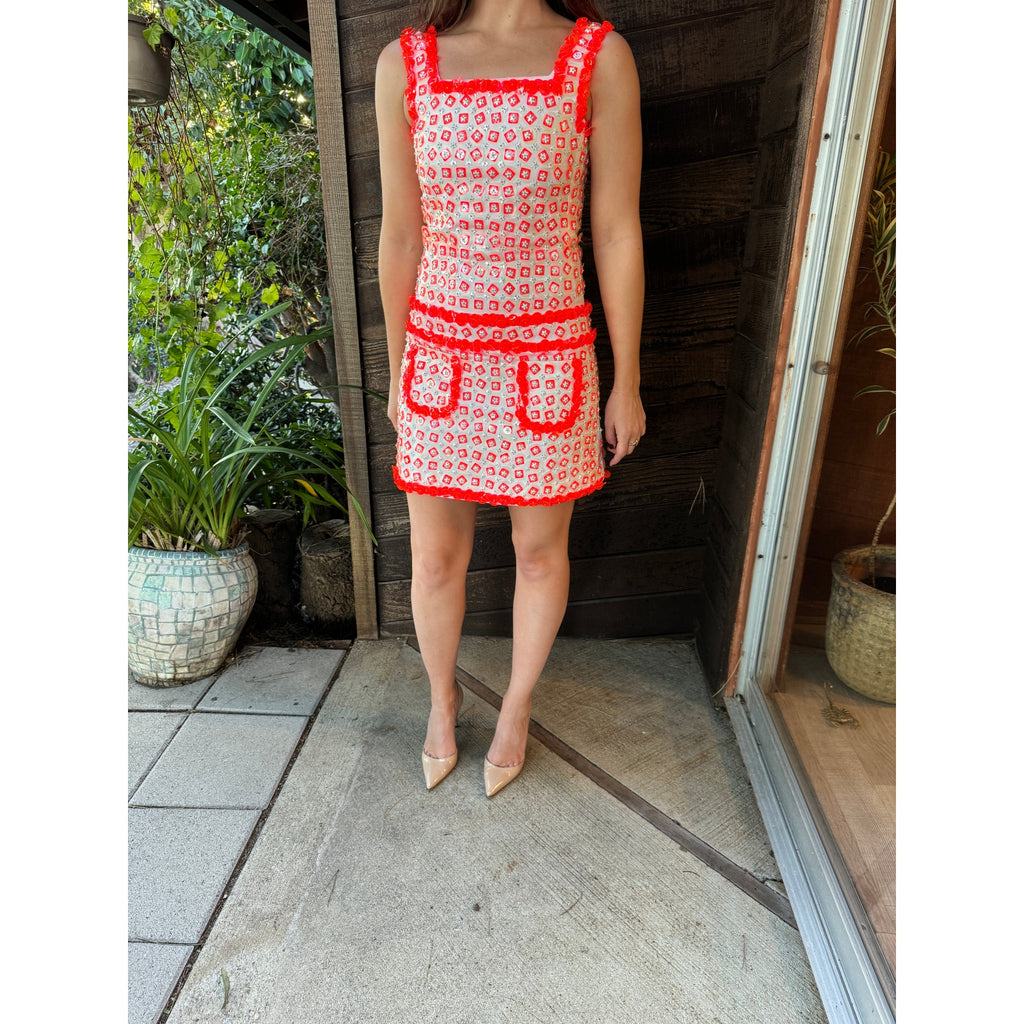 Retro Runway Floral Mod Mini Dress