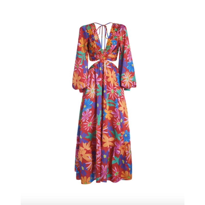 Aster Long Sleeve Cut-Out Dress