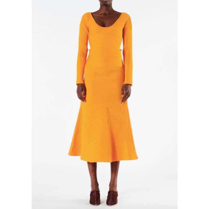 Tech Poly Ribbed Skirt