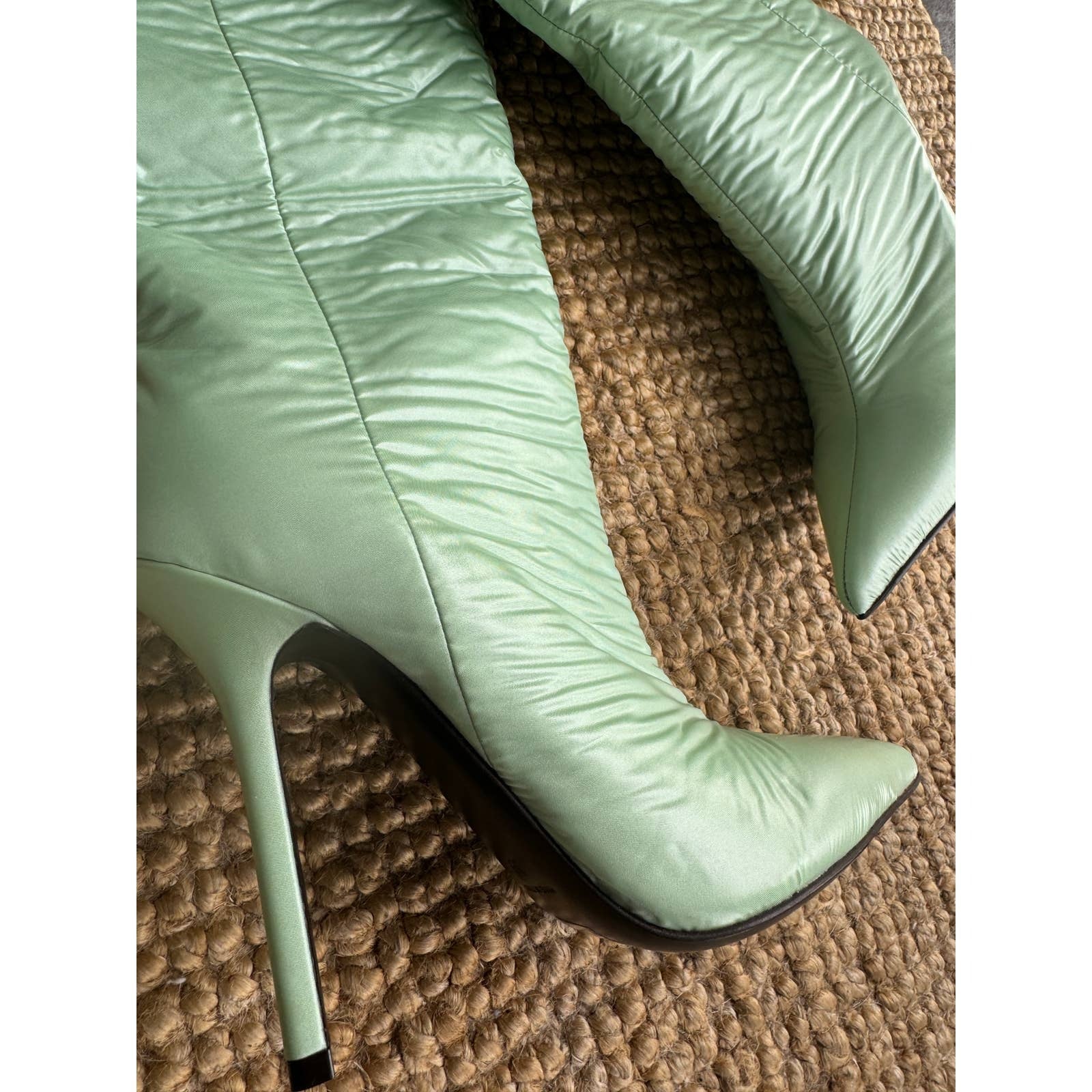 Puffer Cuffed Synthetic Boots