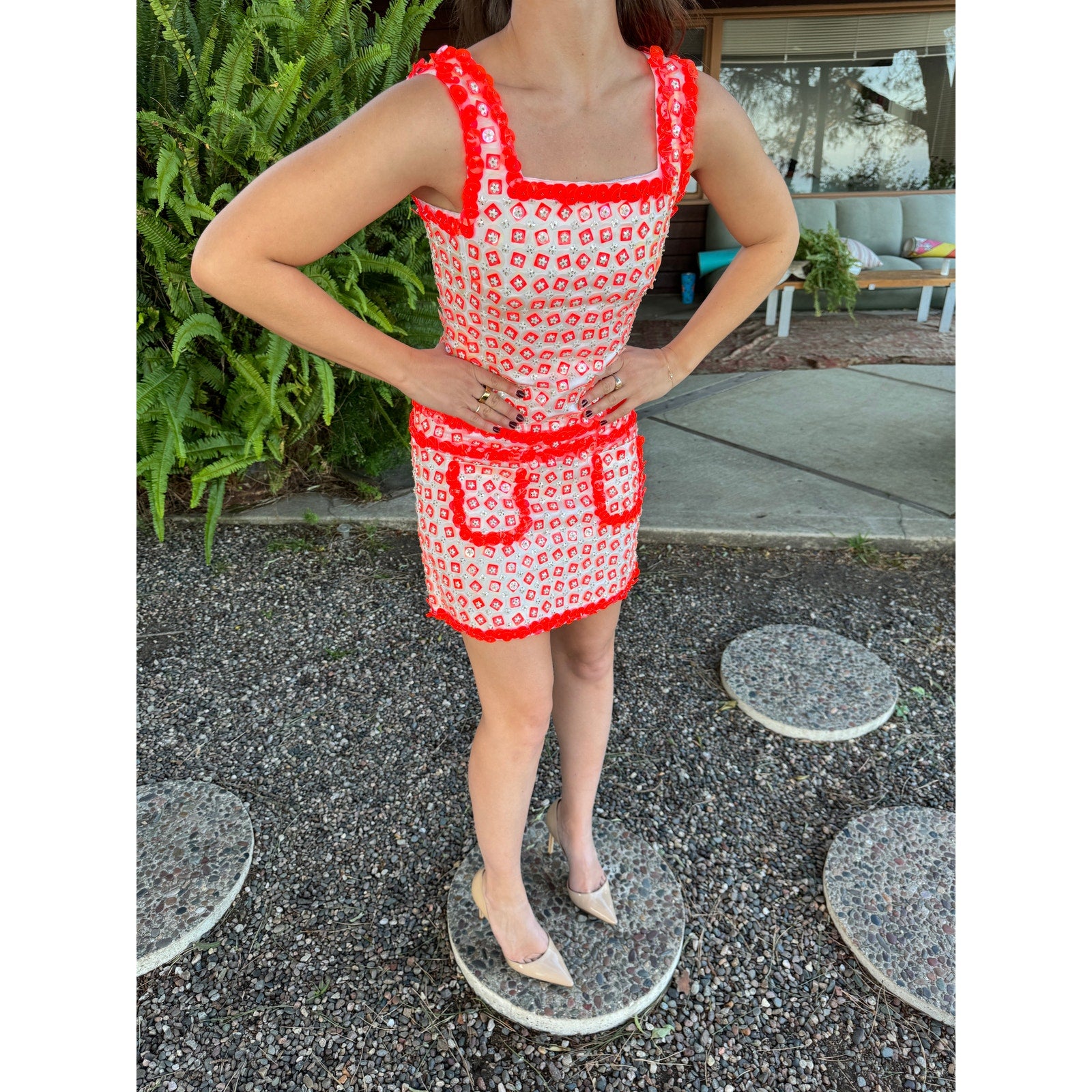 Retro Runway Floral Mod Mini Dress