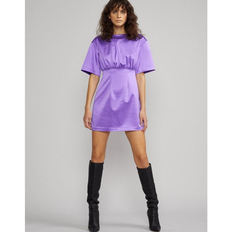 Rush Stretch Satin Mini Dress