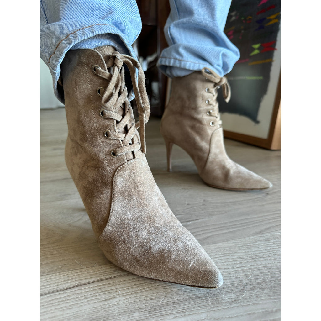 Suede Ankle Booties