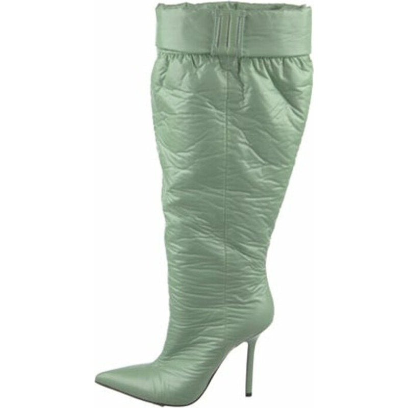 Puffer Cuffed Synthetic Boots