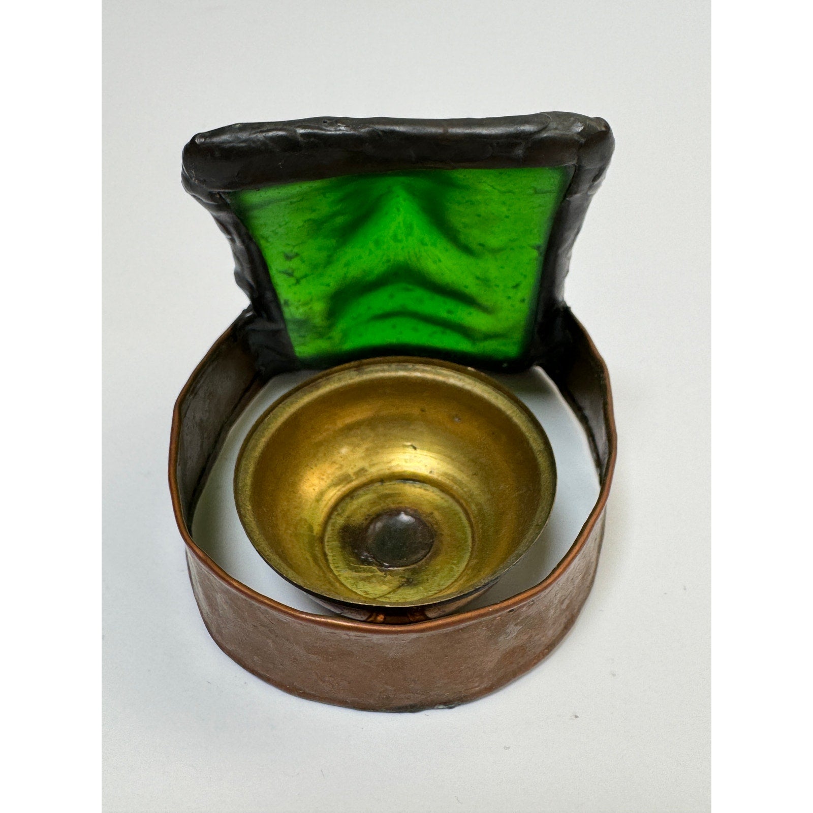 Handcrafted Glass & Copper Candle Holders