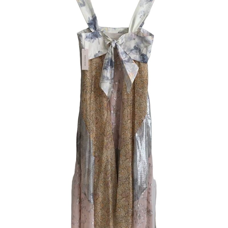 Sleeveless Daffodil Shimmer Maxi Dress