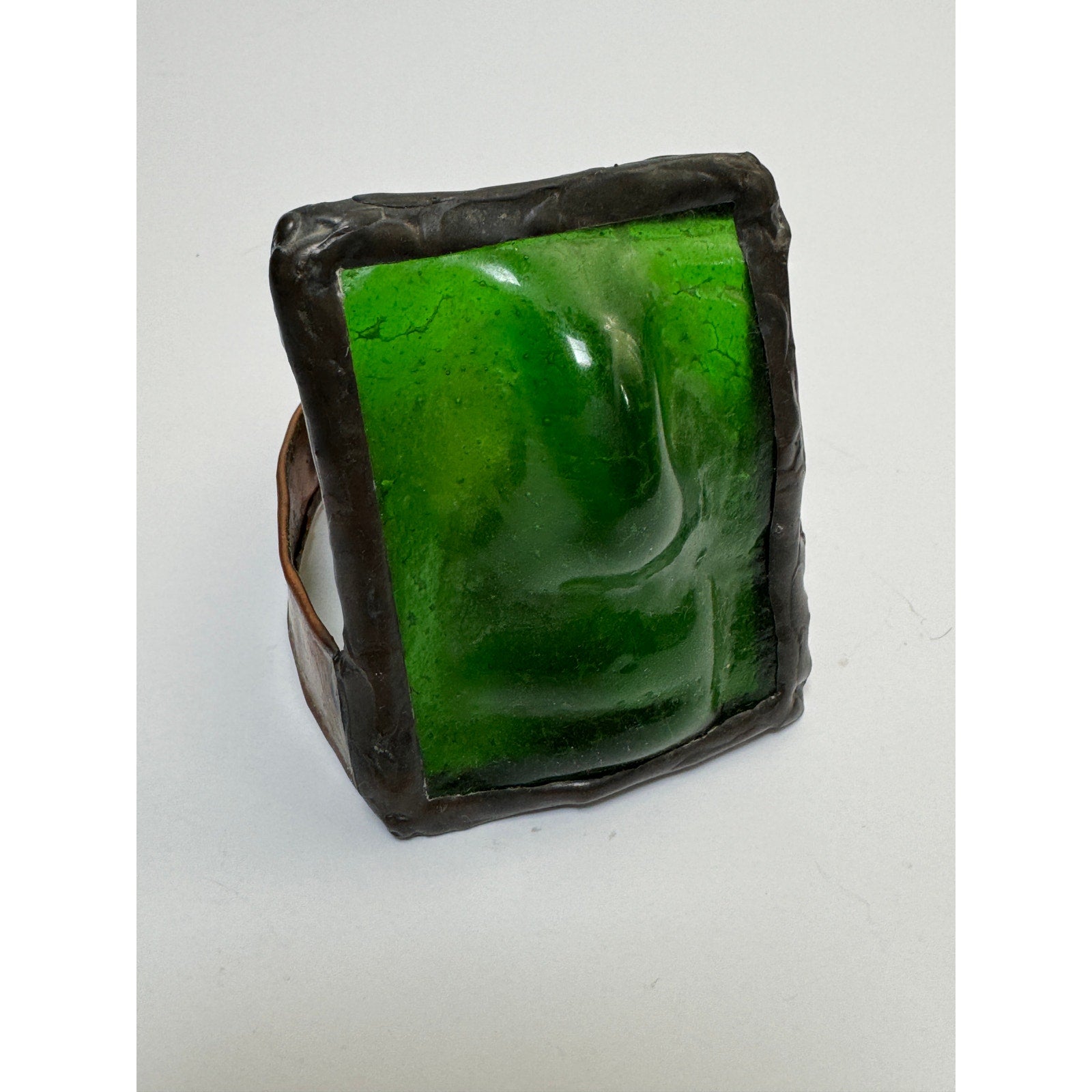 Handcrafted Glass & Copper Candle Holders