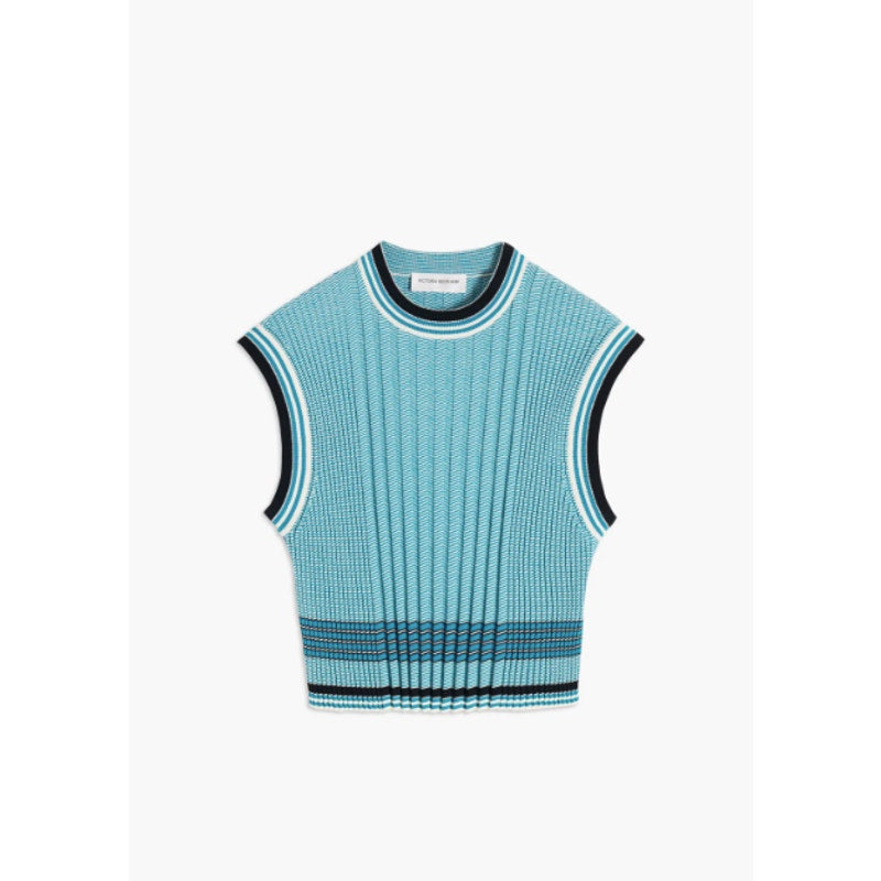 Knitted Crew-Neck Tank Top