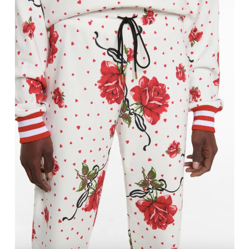 Rose Printed Sweatshirt & Jogger Set