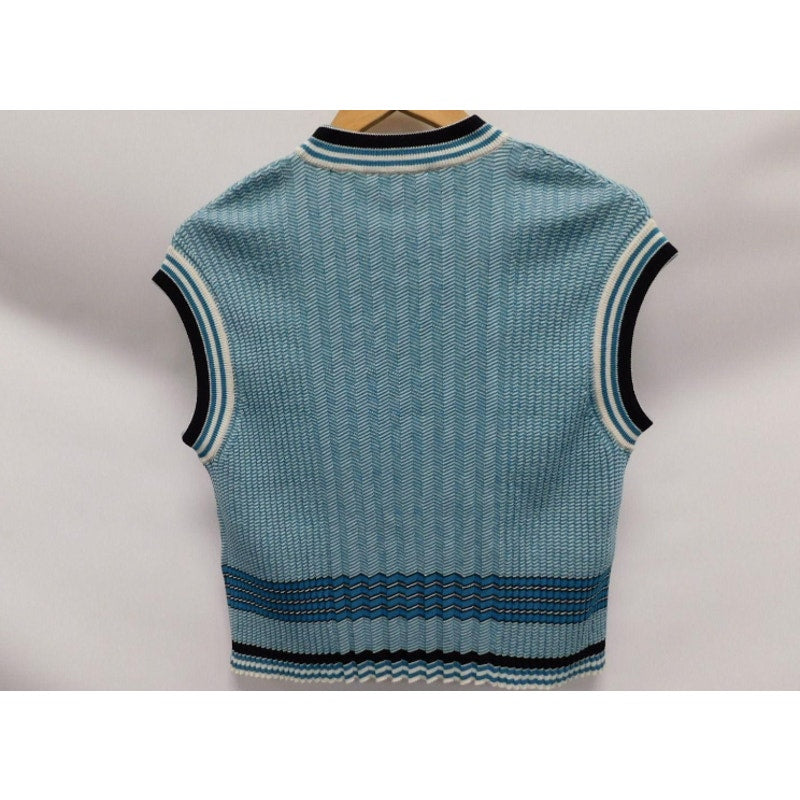 Knitted Crew-Neck Tank Top