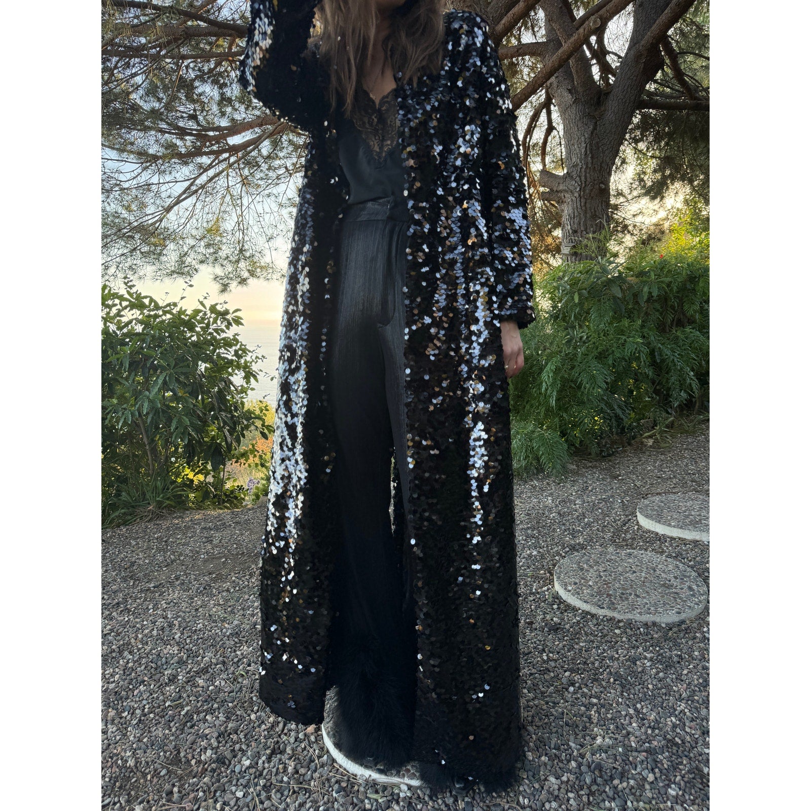 Morgan Sequin Coat