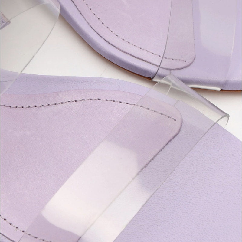 Victorie Nappa Leather & Vinyl Sandal