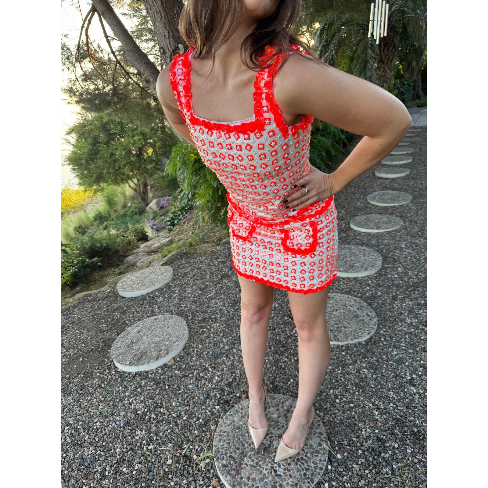 Retro Runway Floral Mod Mini Dress