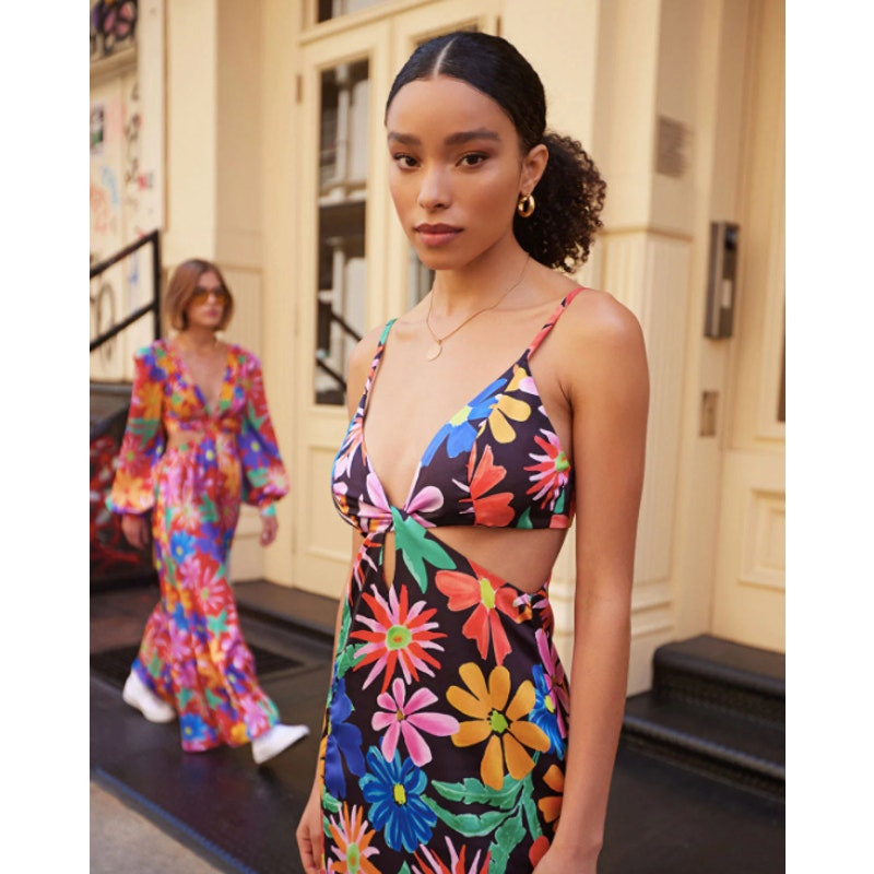 Aster Cut Out Maxi Dress