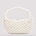 Large Luna Open-knit Netted Vegan Shoulder Bag