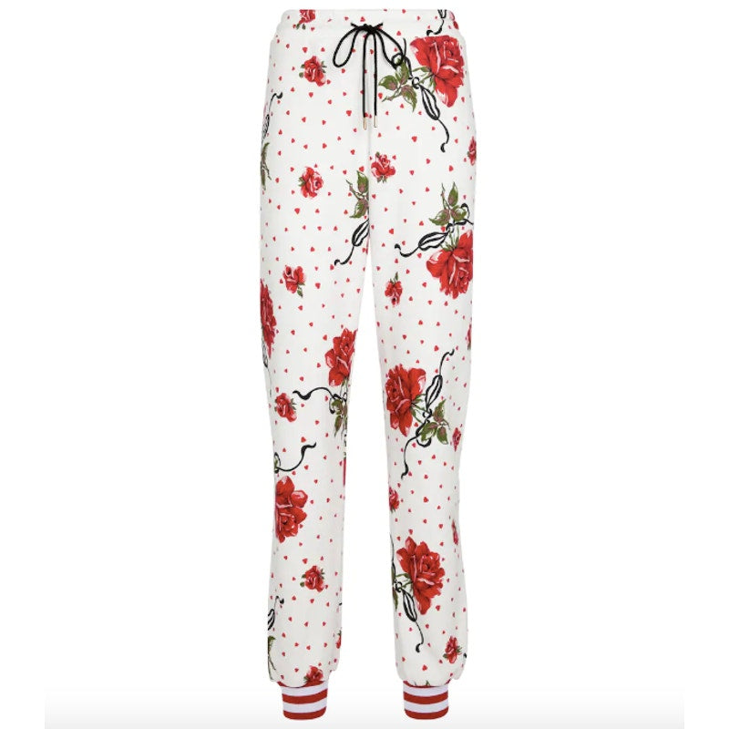Rose Printed Sweatshirt & Jogger Set