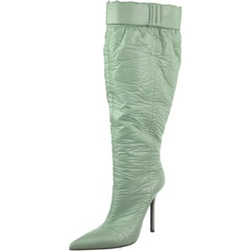 Puffer Cuffed Synthetic Boots