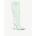 Puffer Cuffed Synthetic Boots