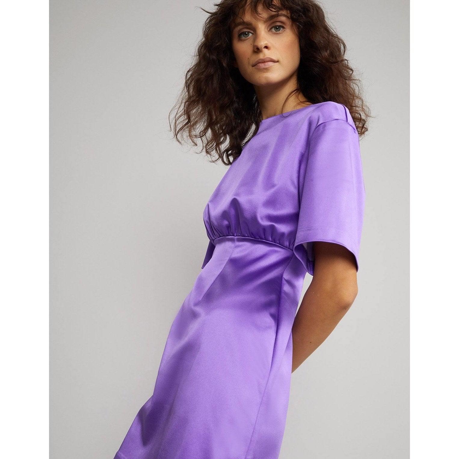 Rush Stretch Satin Mini Dress