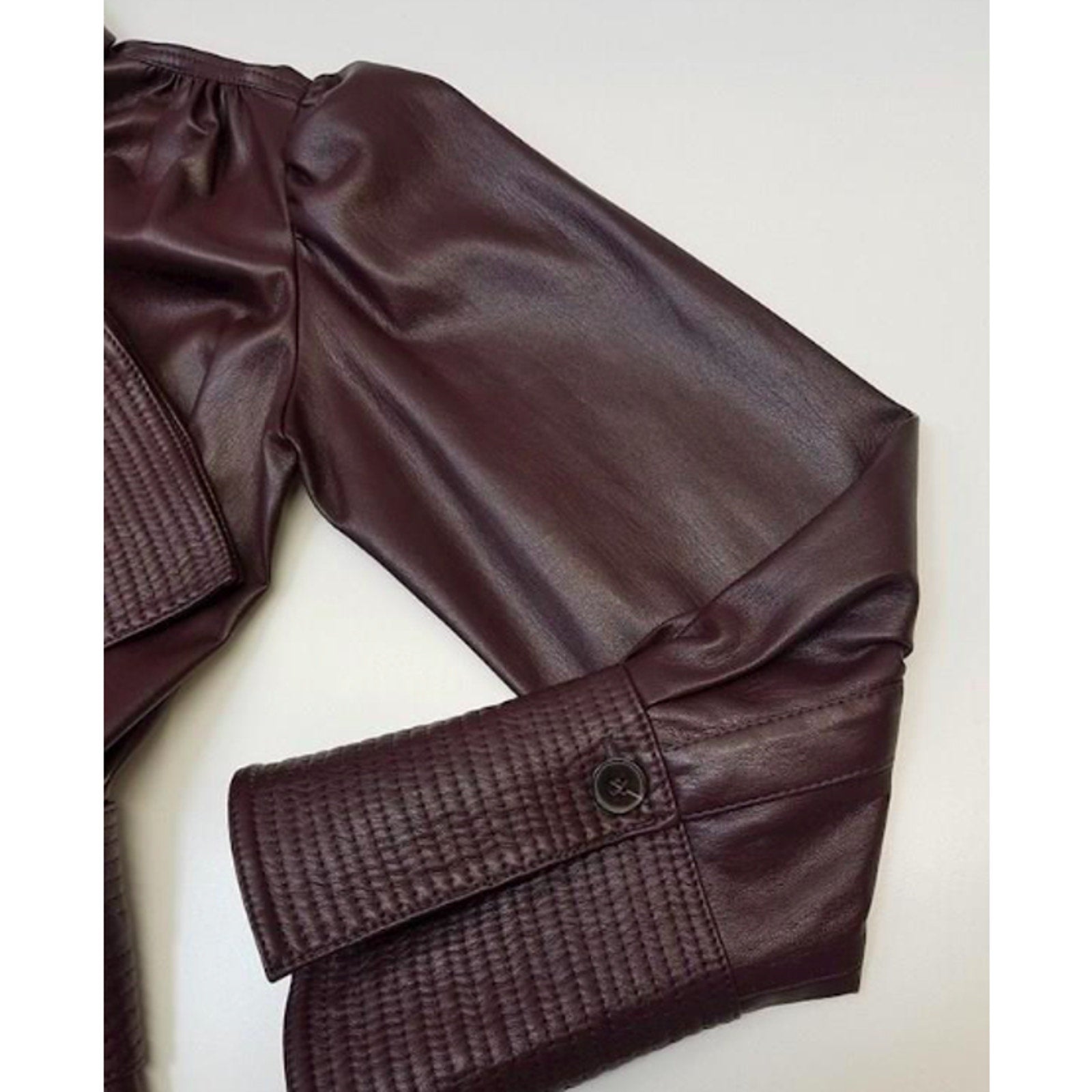 Rosana Belted Vegan Leather Dress