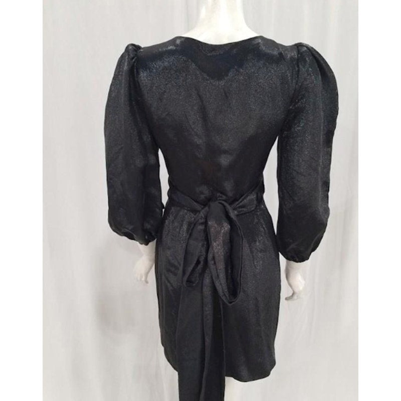 Ariel Lamé Mini Wrap Dress