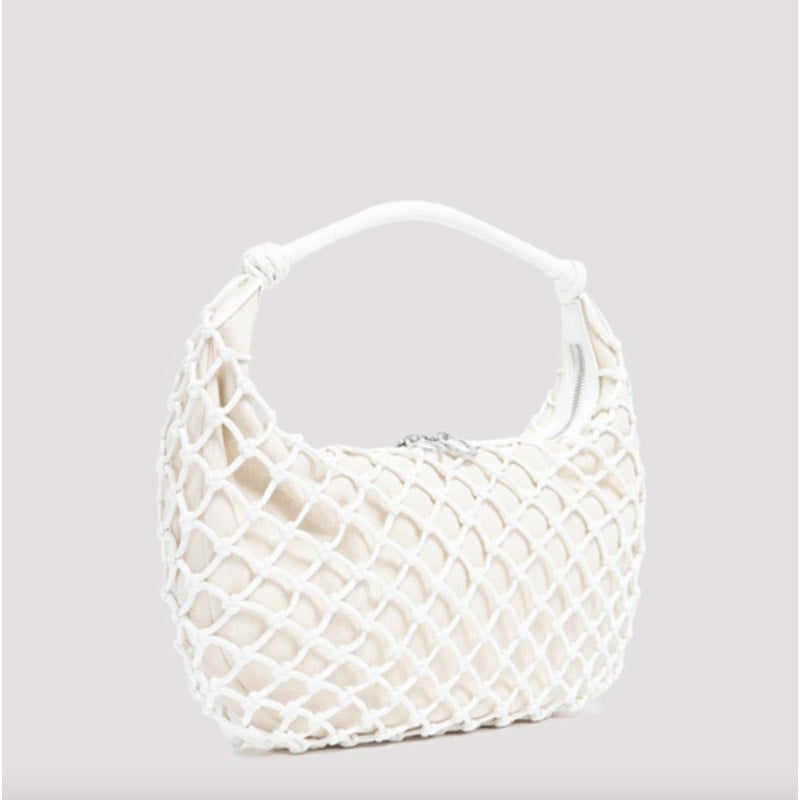 Large Luna Open-knit Netted Vegan Shoulder Bag