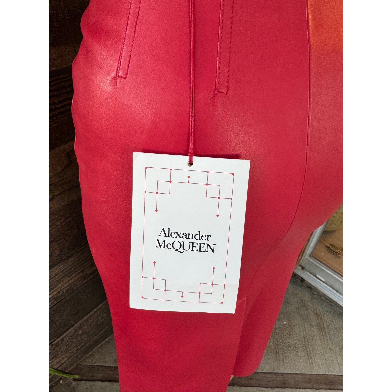 Zip-Embellished Leather Midi Skirt