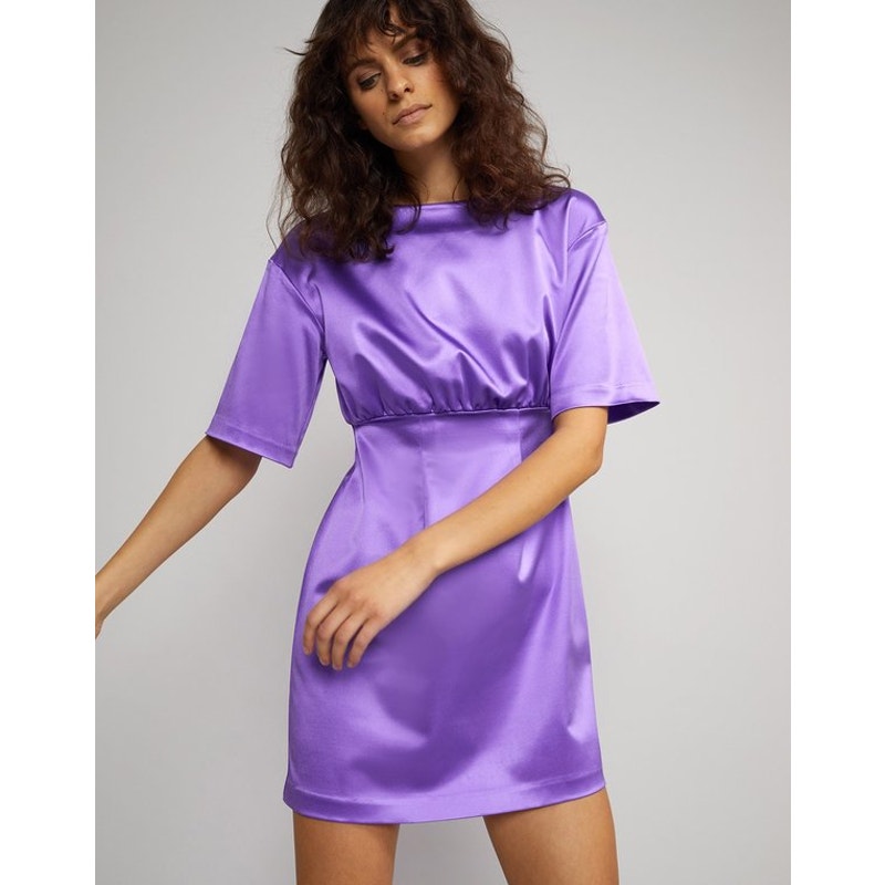Rush Stretch Satin Mini Dress