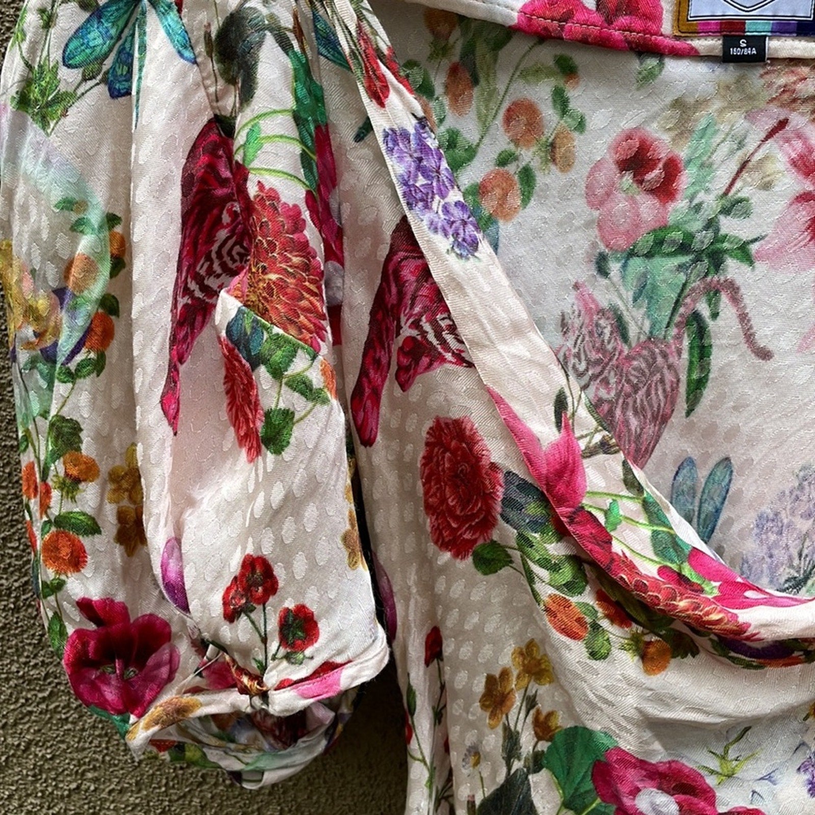 Floral Tiger Print Midi Dress