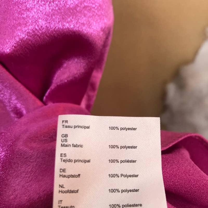 Ripple Ruffle Detail Satin Wrap Dress